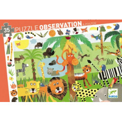 Puzzle observation - la jungle - 35 pcs