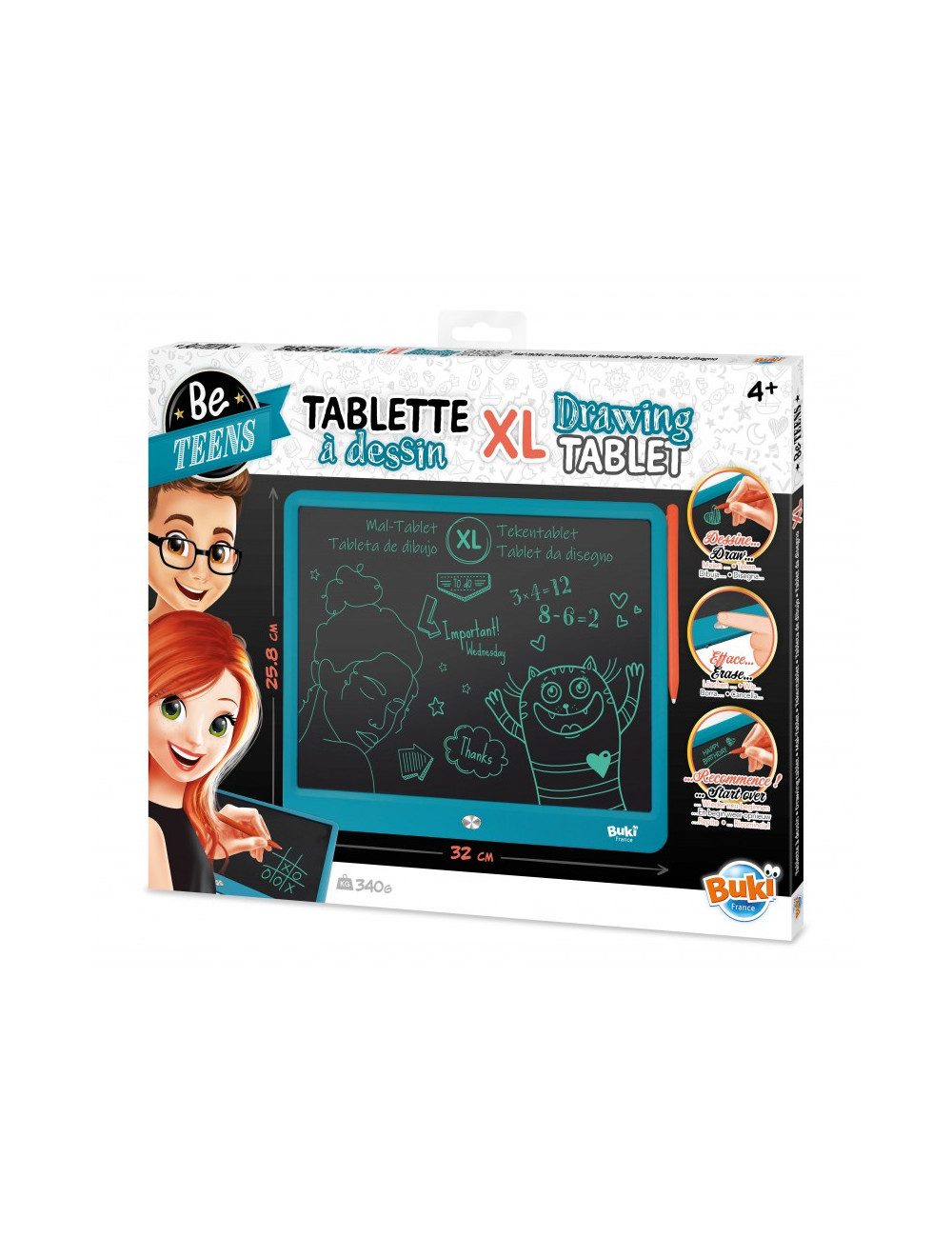 Acheter la Tablette à dessins XL de chez Buki France - Ardoise magique  Tropfastoche.com