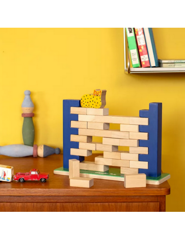 Mur vacillant en bois Les...